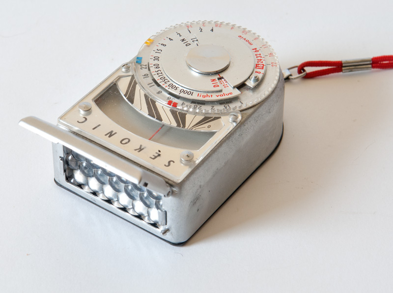 Sekonic L8 vintage selenium light meter in leather case, works